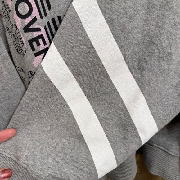 Free People Movement All Star Buti Oversize Graphic Sweatshirt Gray Large - Picture 5 of 13